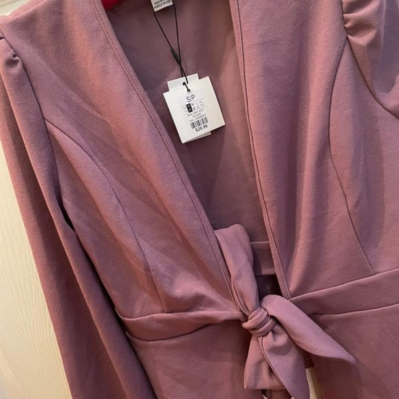 Lapel Neck Flap Front Blazer - Picture 7 of 7